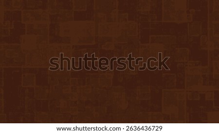 Dark Chocolate Abstract Tech Grid Background with Geometric Blocks