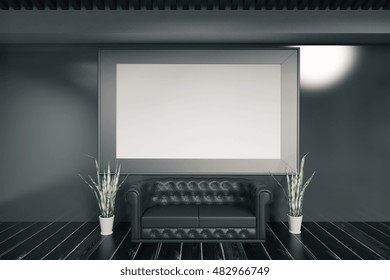 Decoración hormigón oscuro con