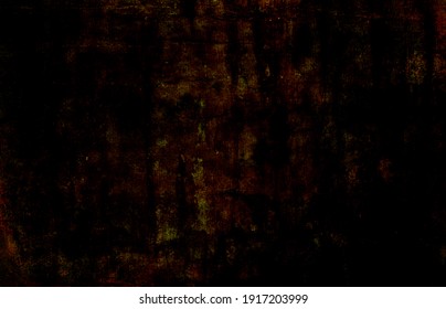 Dark Creepy Horror Scratched Background, Grunge Rusted Goth Distressed Brown Paper