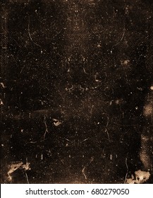 Dark Dusty Grunge Scary Background. Old Horror Texture For Halloween Concept