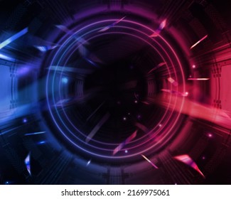 Dark Gradient Background, Battle And Cinematic With Radial Blur