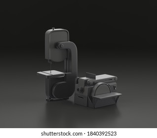 Dark Gray Belt Sander Bandsaw On Stock Illustration Shutterstock