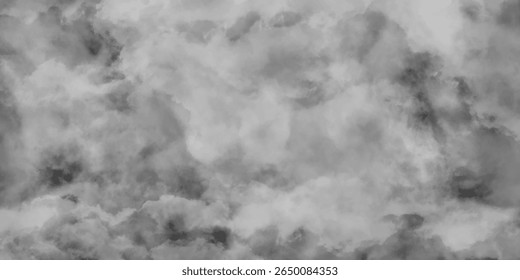 Dark Gray Cloud Texture Background. Black and White Cloud Texture. Foggy Sky Texture. Abstract Foggy Texture