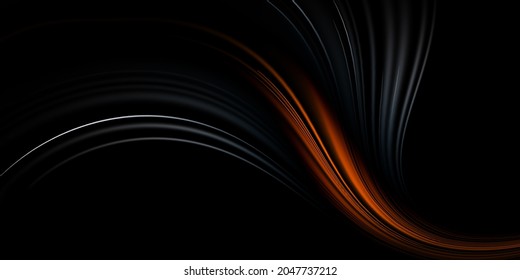 Dark Gray And Orange Speed Abstract Technology Background 