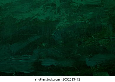 Dark Green Abstract Canvas Painting 260nw 2052613472 