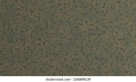 Dark Green Multi Pixel Scale Digital Camouflage , Concept For Army Military Pattern,