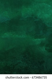 Dark Green Watercolor Background