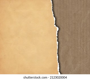 Dark Grunge Style Texture With Torn Paper Overlay Background