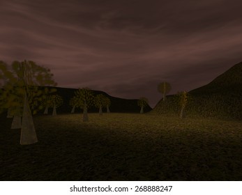 Dark landscape