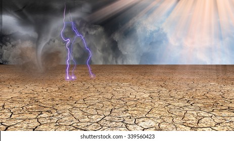 Dark and light on either sides of earth