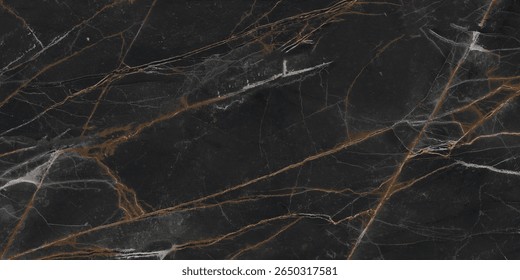 dark marble background showcasing clean golden and white veining for use in product displays, interiors, and digital backdrops.