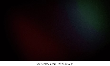 Dark and moody 4K gradient background featuring deep red, green, and black tones with a subtle grainy texture. Perfect for atmospheric designs, digital art, and dramatic wallpapers