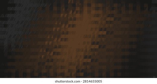 A dark and moody abstract background featuring a gradient of brown and black tones in a repeating pixelated block pattern.
