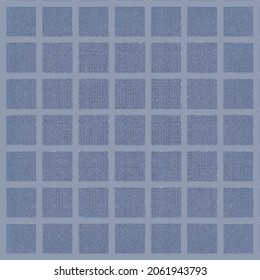 Dark Navy Blue Color Fabric Texture Pattern Design. Linen Textures. Fabric Canvas Overlay. Old Paper Background. Plaid Check Patten In Dark Navy And Blue