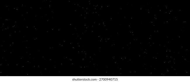 Dark night sky with countless tiny stars scattered across deep space. Minimalist cosmic background, perfect for sci-fi, astronomy, or fantasy digital art.