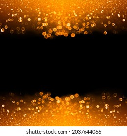 Dark orange black glitter sparkle background for happy birthday invite, Autumn Fall gala, November Thanksgiving banner, Halloween magic party invitation, glittering sale ad or October sparkling border - Powered by Shutterstock