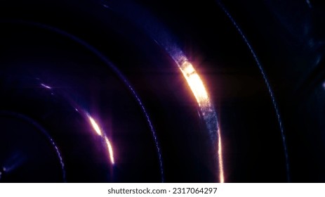 dark purple helix looping pattern backdrop - abstract 3D rendering