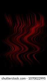 Dark Red background with bubble shapes. Shining crooked illustration in marble style. Textured wave pattern for backgrounds.