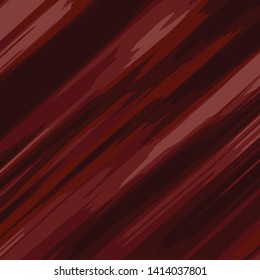 Dark Red Color Diagonal Painted Brush Strokes Rippled Paper Effect Background Raster Illustration Backdrop
