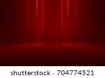 Dark red empty room studio gradient used for background and display your product