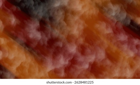 Dark red gradient with soft flowing light and sparkles evokes a dreamy, cosmic ambiance