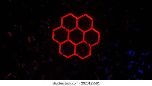 Dark Red Honey Comb Background Wallpaper