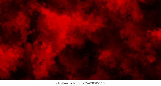 Nube explosión polvo rojo