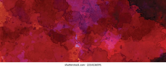 Dark Red Watercolor Art Background