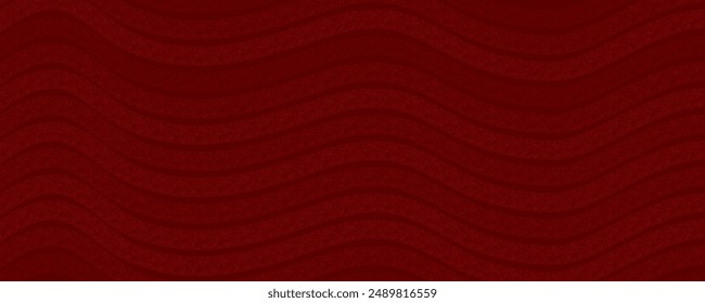 Dark Red Wavy Pattern Background