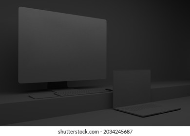 Dark Responsive 2021 3D Rendering