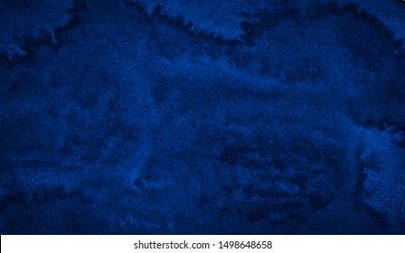 Dark Rich Blue Watercolor Background Torn Stock Illustration 1498648658 ...