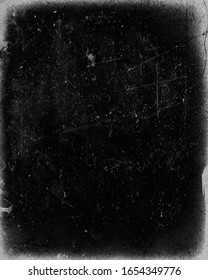 Dark Scratched Grunge Background, Old Film Effect, Distressed Scary Texture