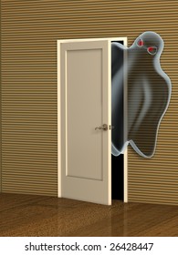 Dark Series - Ghost Opening A Door