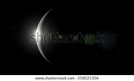 Dark side of the moon - Background material (Elements of this image furnished by NASA)