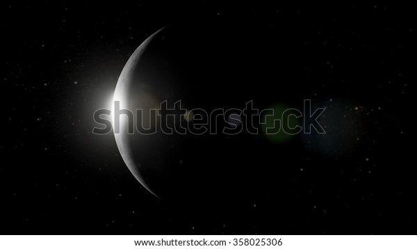 Dark side of the moon - Background\
material (Elements of this image furnished by\
NASA)