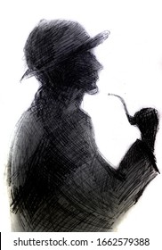 Sherlock Holmes Silhouette の画像 写真素材 ベクター画像 Shutterstock