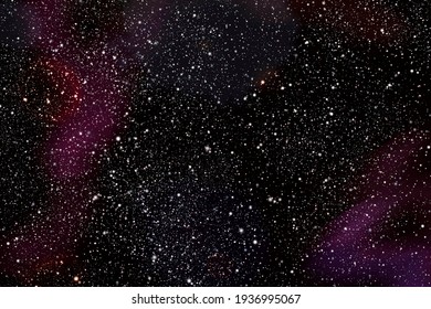 Dark sky at night overlooking countless stars in space