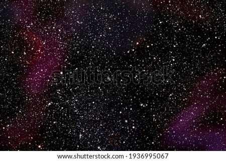 Dark sky at night overlooking countless stars in space