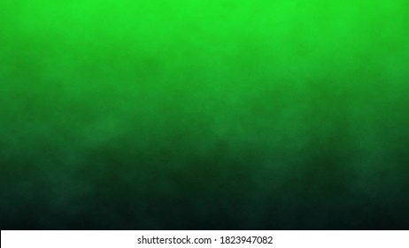 Dark Smoke On A Green Screen Background, Chroma Key.