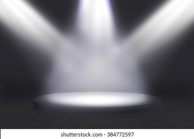 Dark Stage Lights Backdrop