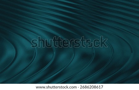 Dark teal wavy ribbed texture with smooth, flowing curves and subtle light and shadow.