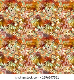 dark texture background with flower for decorative design
