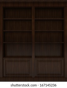 Dark Wooden Book Shelf