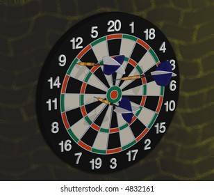 Dart Board 3d