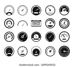 Dashboard icon set. Simple set of dashboard icons for web design isolated on white background