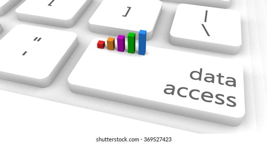 Data Access As A Fast And Easy Website Concept