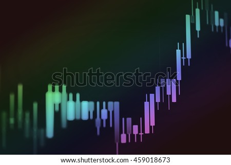 Data Analyzing Forex Market Trading Charts Stock Illustration - 