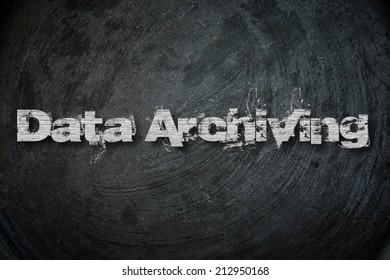 Data Archiving, concept sign