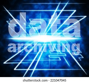Data Archiving Representing Library Paperwork And Filling