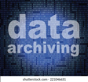 Data Archiving Showing Information Backup And Bytes